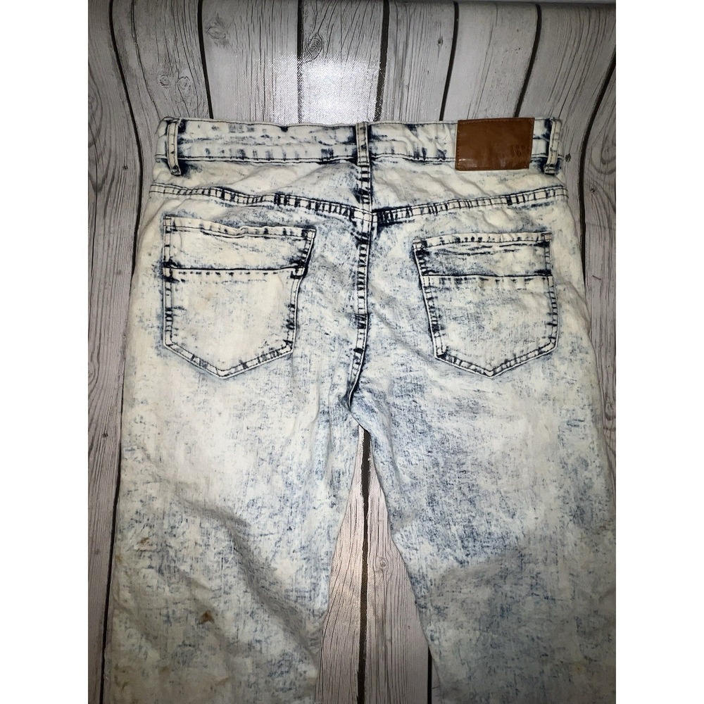 Waimea Skinny Jeans Men's 34 x 34 Light wash Denim Graffiti Art Pants Stains * - Picture 10 of 11